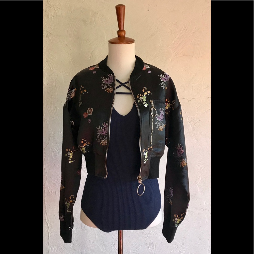 NWOT Honey Punch Bomber Jacket
